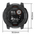 Etui TPU do Garmin Instinct 3 Solar / Instinct 3 AMOLED 50mm, Bumper – Czarne