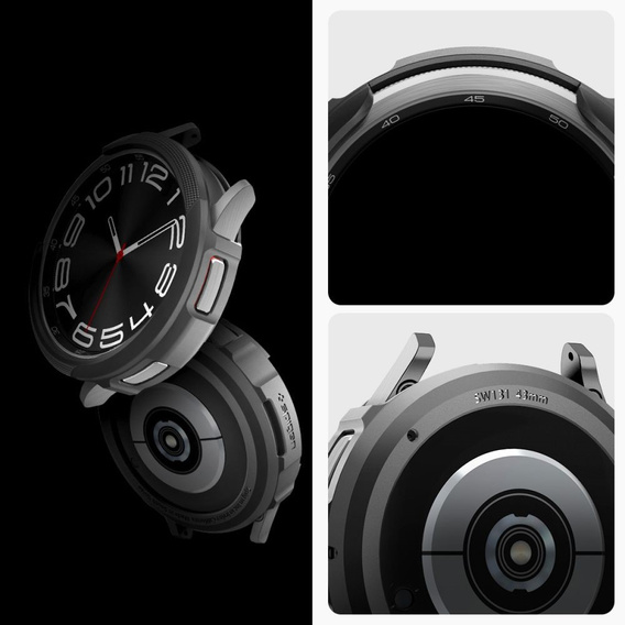 Etui Spigen do Samsung Galaxy Watch 6 Classic 47mm, Liquid Air, Czarne