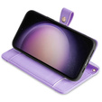 Etui z klapką do Samsung Galaxy A54 5G, Wallet Zipper Pocket, fioletowe