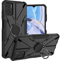 Etui pancerne do Motorola Moto E22 / E22i, z ringiem, czarne