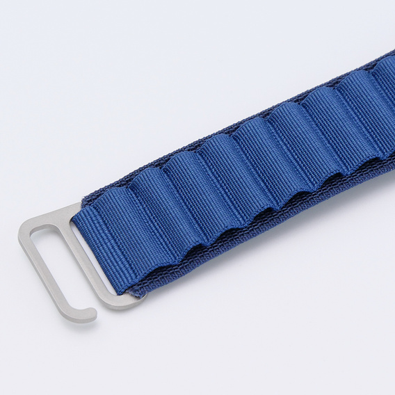 Pasek Nylonowy do Apple Watch 1/2/3/4/5/6/7/8/9/10/11/SE Ultra 1/2/3 42/44/45/46/49mm, Granatowy