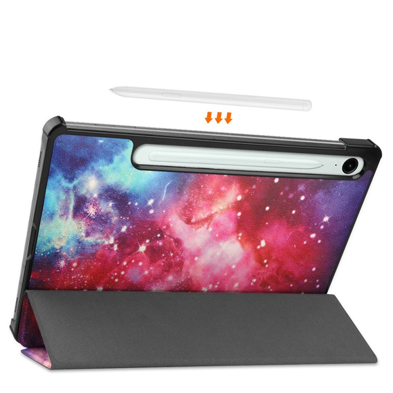Etui do Samsung Galaxy Tab S9 FE / S10 FE, z klapką, galaxy