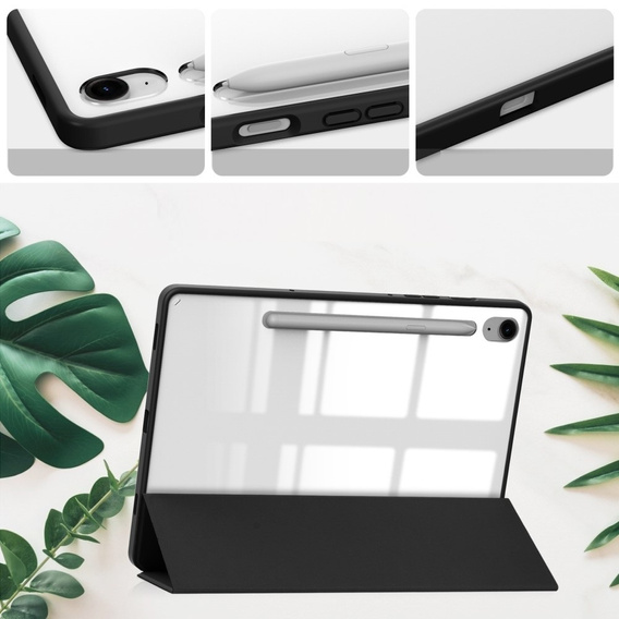 Etui do Samsung Galaxy Tab S9 FE / S10 FE, Smartcase Hybrid, z miejscem na rysik, czarne