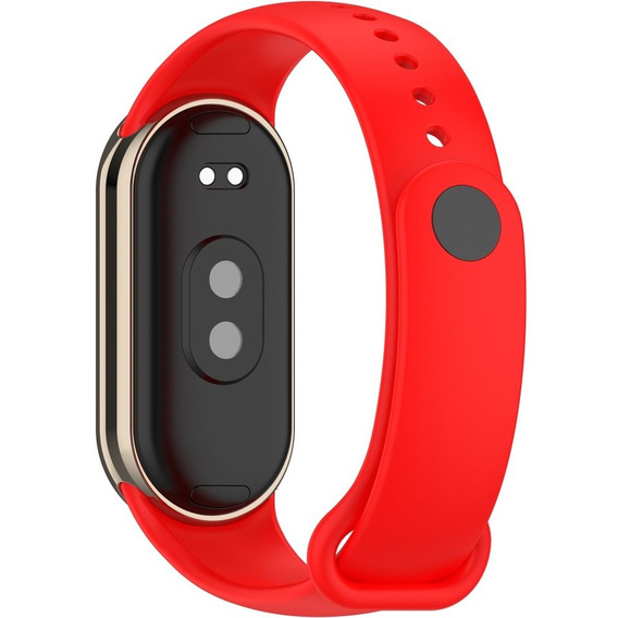 Pasek Silikonowy do Xiaomi Smart Band 10 / 9 / 8, Czerwony
