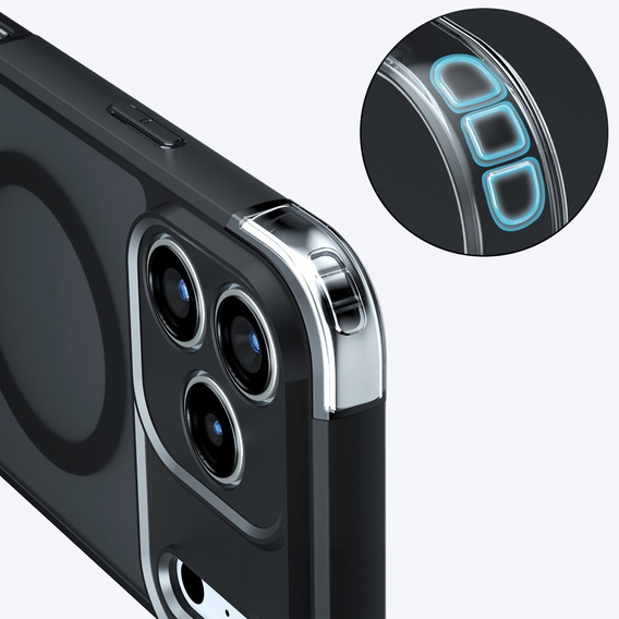 Etui do iPhone 17 Pro Max, Matt Case, do Magsafe, matowe czarne