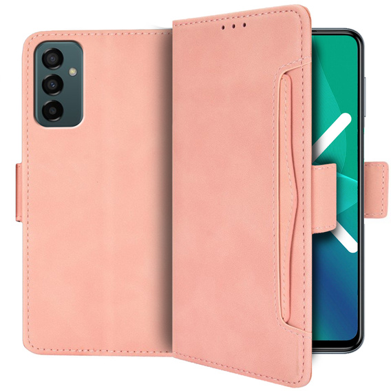 Etui z klapką do Samsung Galaxy M23 5G / M13, Card Slot, różowe