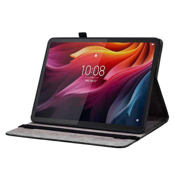 Etui do Lenovo Tab K11 Plus – niebieskie, z nadrukiem motyla, z kieszeniami na karty i funkcją podstawki