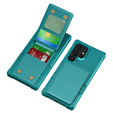 Etui do Samsung Galaxy S25 Ultra, Card Holder Kickstand, zielone