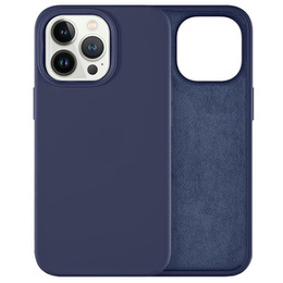 Etui ERBORD do iPhone 13 Pro, Silicone, Dark Blue