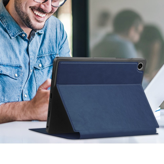 Etui do Samsung Galaxy Tab S10 Lite / S10 FE / S9 FE, Business Card and Pen Slot, niebieskie