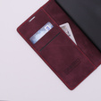 Etui do Oppo A78 5G, ERBORD Vintage portfel z klapką, czerwone