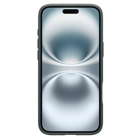Etui Spigen Liquid Air do iPhone 16 – kolor Abyss Green + Szkło Hartowane 9H