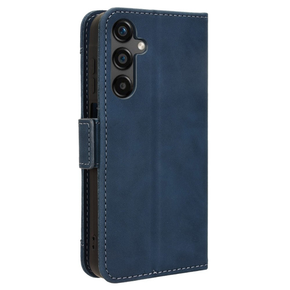 Etui z klapką do Samsung Galaxy M55 5G, Card Slot, granatowe