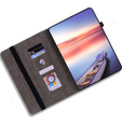 Etui do Lenovo Tab P12, Rose and Butterflies, fioletowe