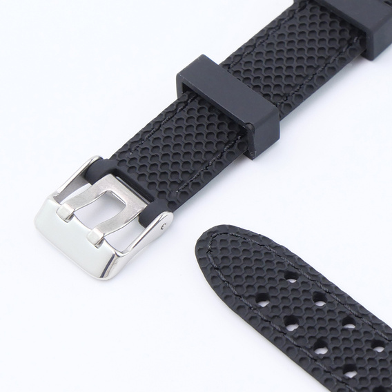 Pasek Silikonowy do Xiaomi Smart Band 10 / 9 / 8, Czarny