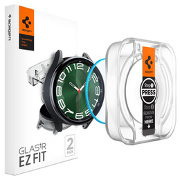 2x Szkło Hartowane Spigen do Samsung Galaxy Watch 6 47mm, Glas.TR "EZ FIT", Clear