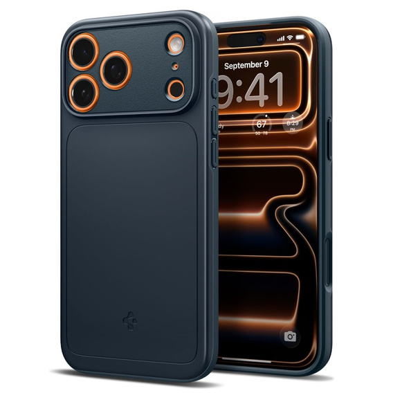 Etui Spigen do iPhone 17 Pro Max, Thin Fit Mag MagSafe, Metal Slate