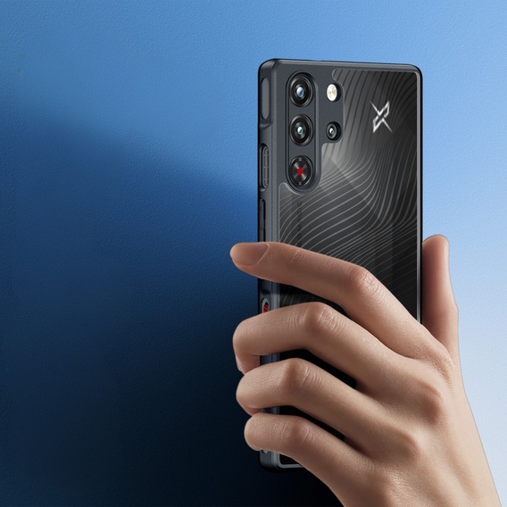 Etui DuxDucis do Redmagic 10 Pro+ / 10 Pro, Aimo case, przezroczyste / czarne