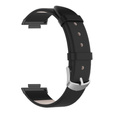 Pasek Skórzany do Xiaomi Redmi Watch 4 / Xiaomi Smart Band 8 Pro / Xiaomi Smart Band 9 Pro, Czarny