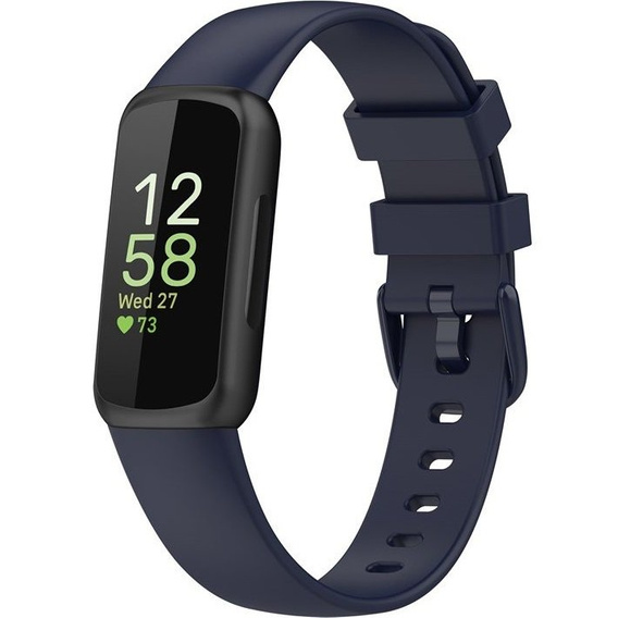 Pasek Silikonowy do Fitbit Inspire 3, Granatowy