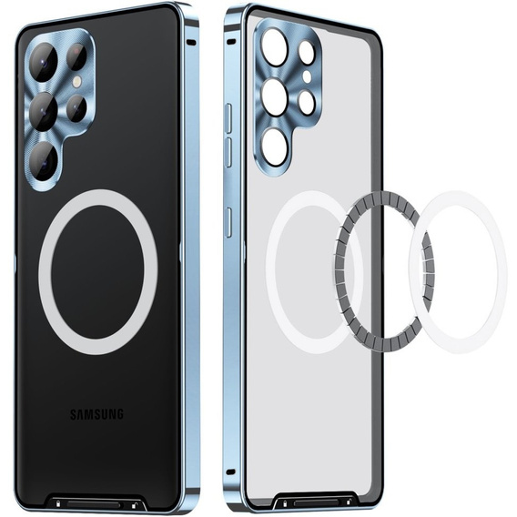 Etui z ochroną aparatu do Samsung Galaxy S25 Ultra, CamShield MagSafe, niebieskie