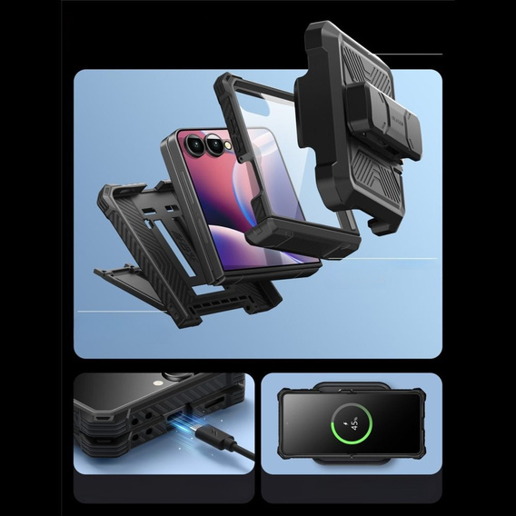 Etui Supcase IBLSN Armorbox do Samsung Galaxy Z Flip7 5G, Czarne