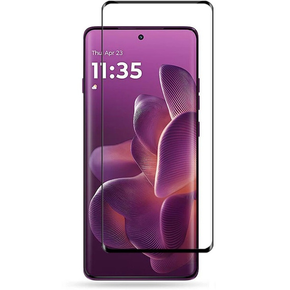 Szkło Hartowane 3D do Motorola Edge 60 Pro, czarna ramka