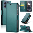 Etui do Motorola Edge 60 Fusion, ERBORD Glossy Litchi, portfel z klapką, zielone