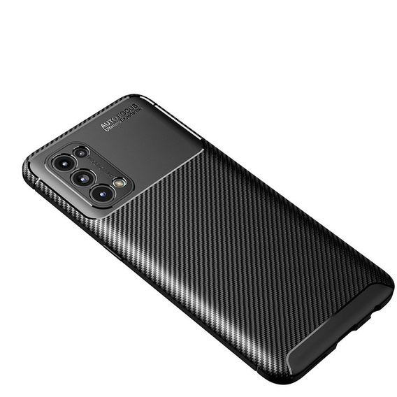 Etui do Oppo Reno 5 5G, Carbon Gel, czarne