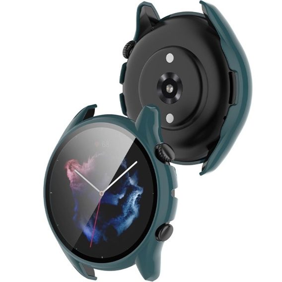 2w1 Etui + Szkło Hartowane do Amazfit GTR 3 / GTR 3 Pro, Zielony