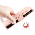 Etui z klapką do Infinix Zero 30 5G, Card Slot, różowe
