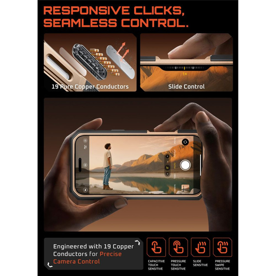 Etui Supcase do iPhone 17 Pro Max, Unicorn Beetle Grip Mag, Desert Gold