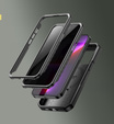 Etui pancerne do iPhone 13 Pro, Dexnor CamProtect MagSafe, z folią prywatyzującą, czarne (Dwie ramki)
