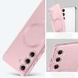 Etui do Samsung Galaxy A26 5G, ColorMag, do MagSafe, różowe + Szkło hartowane 9H