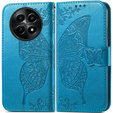 Etui z klapką do Realme 12, Butterfly, niebieskie