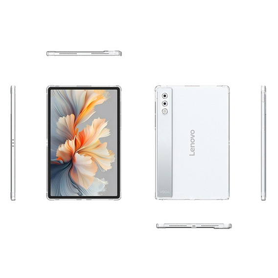 Etui do Lenovo Yoga Tab Plus 12,7", Silikonowe, przezroczyste