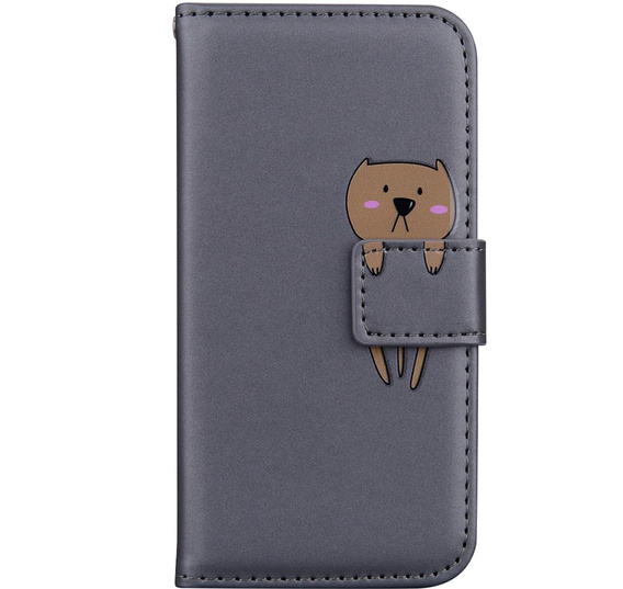 Etui Wallet do Huawei P30 Lite, Teddy, Grey
