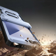 Etui do Samsung Galaxy Z Flip7 FE / Z Flip6, Tongate MECH Magsafe, niebieskie