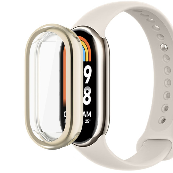 Etui Silikonowe do Xiaomi Smart Band 10 / 9 / 8, Złote