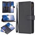 Etui z klapką do Xiaomi Redmi Note 13 Pro 4G / Xiaomi Redmi Note 14S / Xiaomi Poco M6 Pro 4G, Wallet Zipper Pocket, czarne