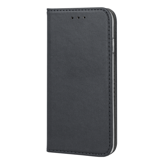Etui z klapką do Oppo A18 4G / A38 4G, Smart Magnetic, czarne + szkło 9H