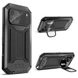 Etui pancerne do iPhone 17 Pro, R-JUST, czarne