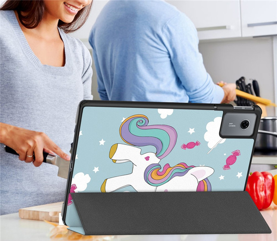 Etui do Lenovo Idea Tab 11" 2025 TB336FU TB336ZU, Smartcase, z funkcją podstawki, Jednorożec