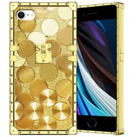 Etui Suitcase do iPhone 7/8/SE 2020/SE 2022, Gold Circles