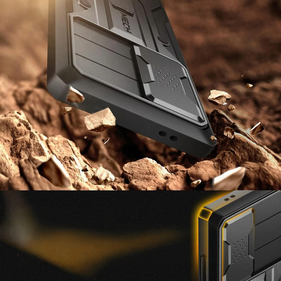 Etui do Samsung Galaxy S25 Ultra, Tongate MECH Series, Klips do paska, czarne