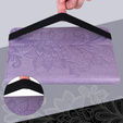 Etui z klapką do Lenovo Pad M9, flower, fioletowe