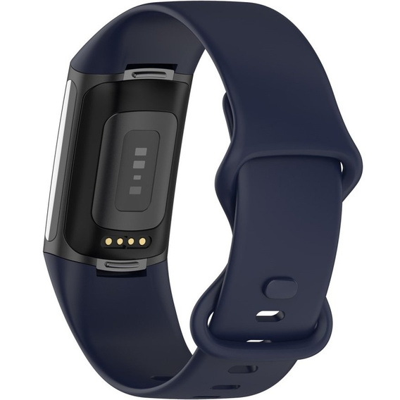Pasek silikonowy do Fitbit Charge 5, Granatowy