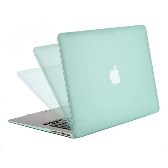 Etui do Macbook Air 13 A1466/A1369, Hard Case Obudowa, Pokrowiec Półprzezroczysty Miętowy Zielony