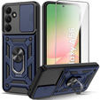 Etui pancerne do Samsung Galaxy A56, CamShield Slide, niebieskie + Szkło Hartowane 9H
