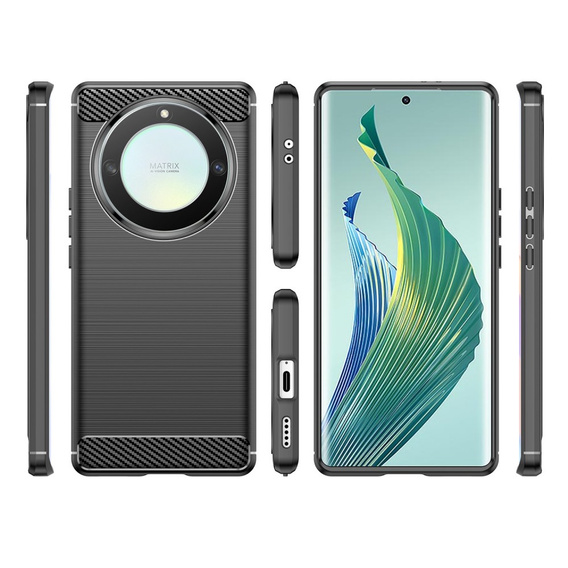 Etui do Honor Magic 5 Lite, Karbon, czarne